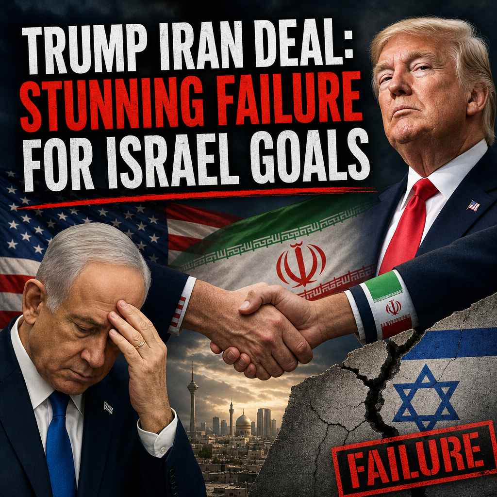 Illustration of Trump Iran Deal: Stunning Failure for Israel Goals