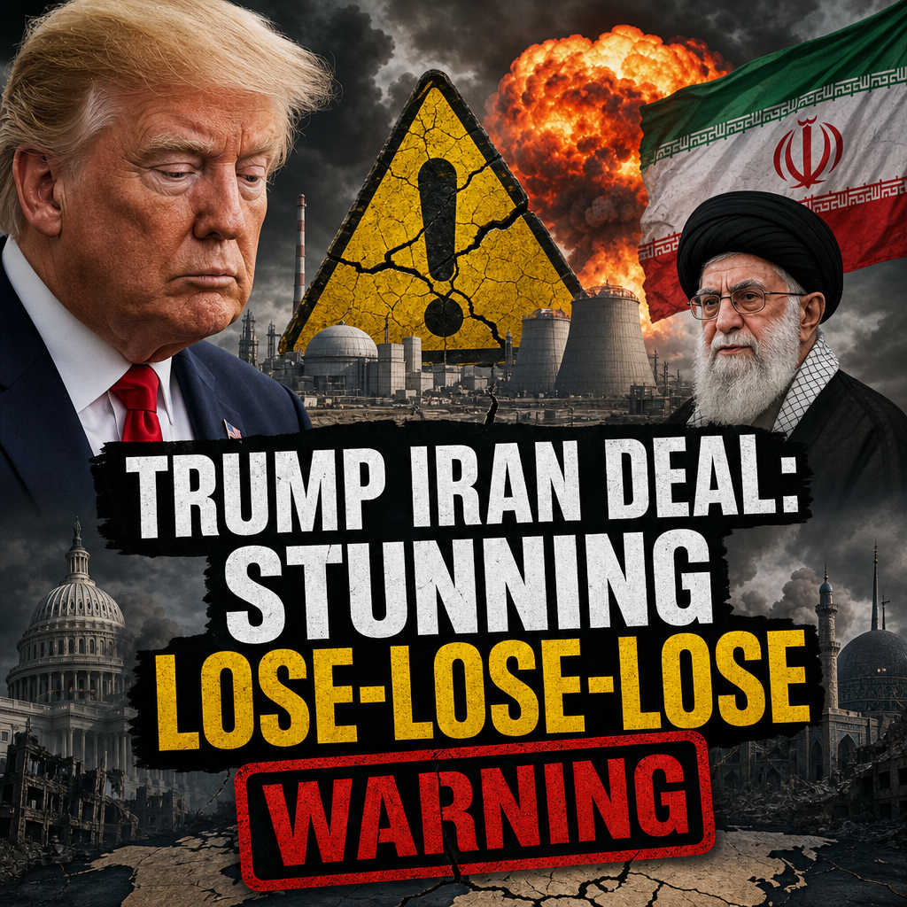 Illustration of Trump Iran Deal: Stunning Lose-Lose-Lose Warning