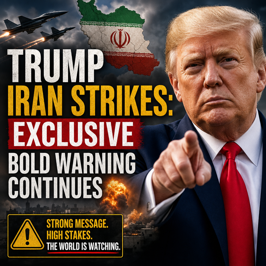 Illustration of Trump Iran Strikes: Exclusive Bold Warning Continues