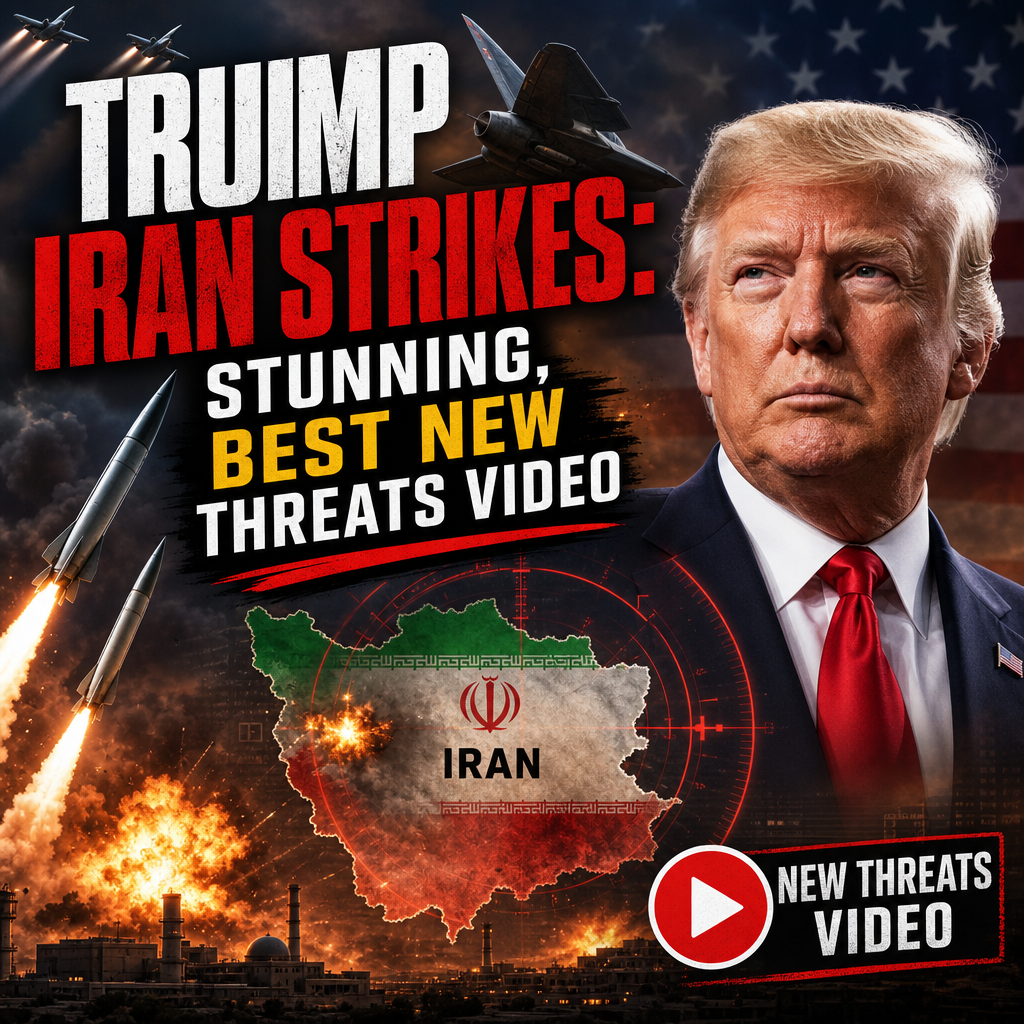 Illustration of Trump Iran Strikes: Stunning, Best New Threats Video