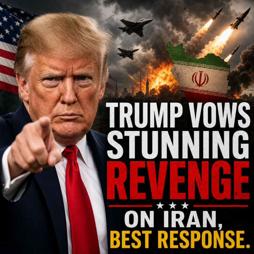 Illustration of Trump Vows Stunning Revenge on Iran, Best Response