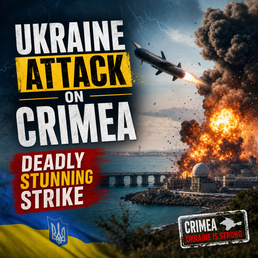 Illustration of Ukraine Attack on Crimea: Deadly Stunning Strike