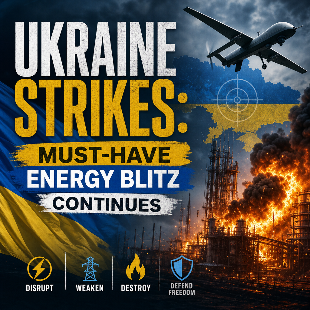 Illustration of Ukraine Strikes: Must-Have Energy Blitz Continues