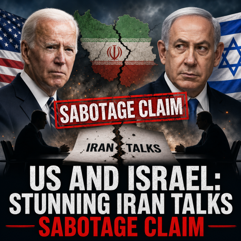 Illustration of US and Israel: Stunning Iran Talks Sabotage Claim