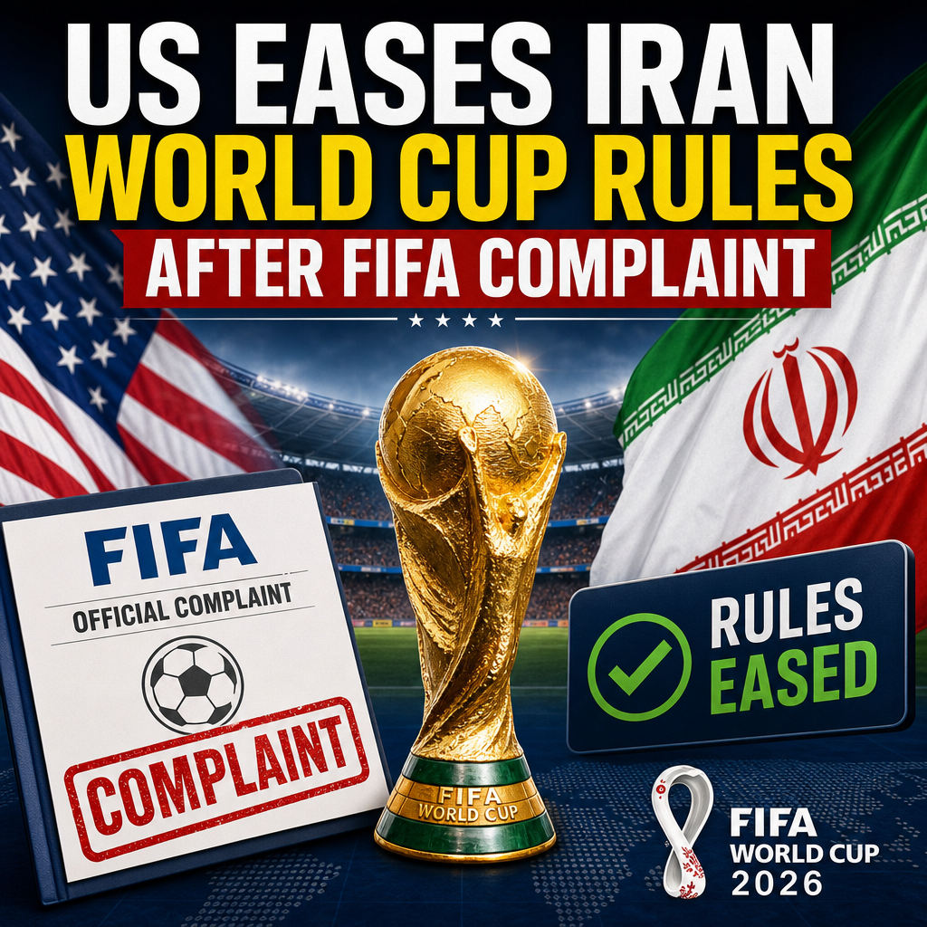 Illustration of US Eases Iran World Cup Rules After FIFA Complaint