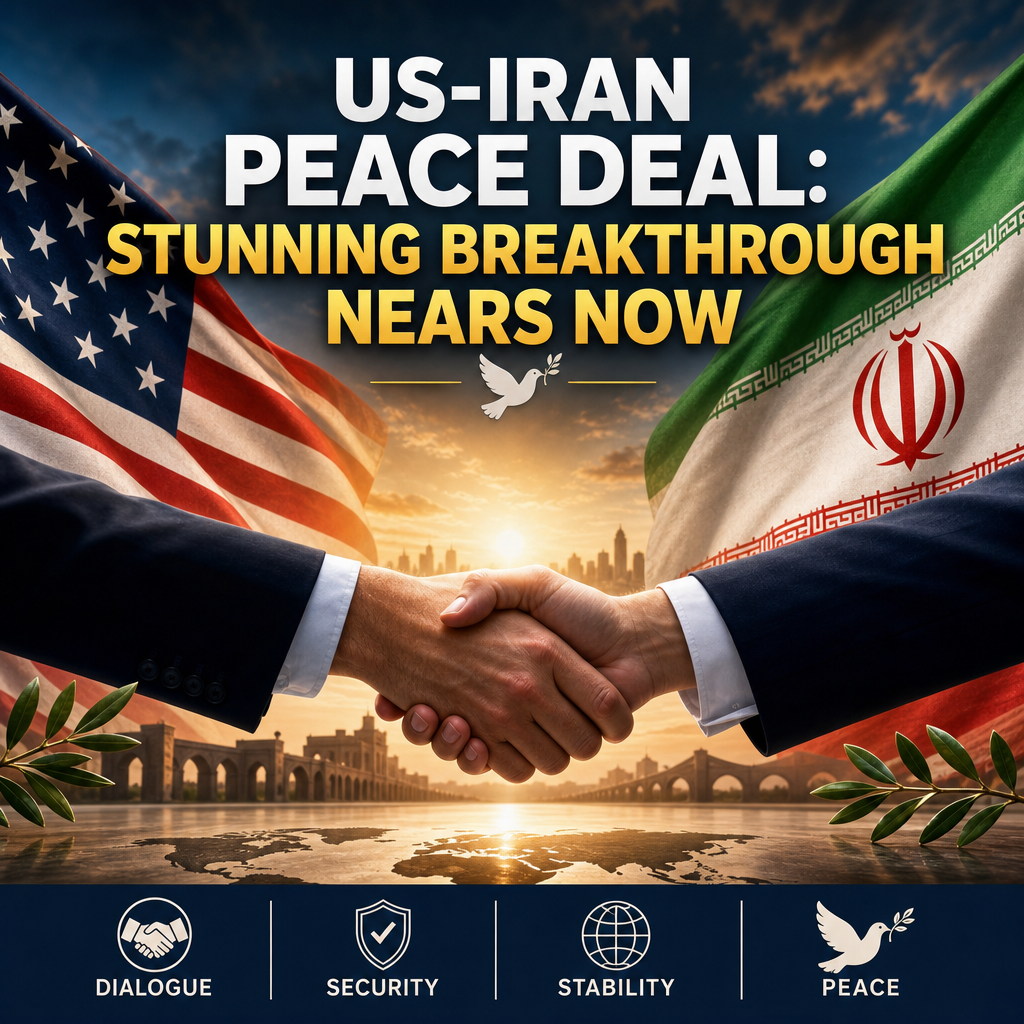 Illustration of US-Iran Peace Deal: Stunning Breakthrough Nears Now