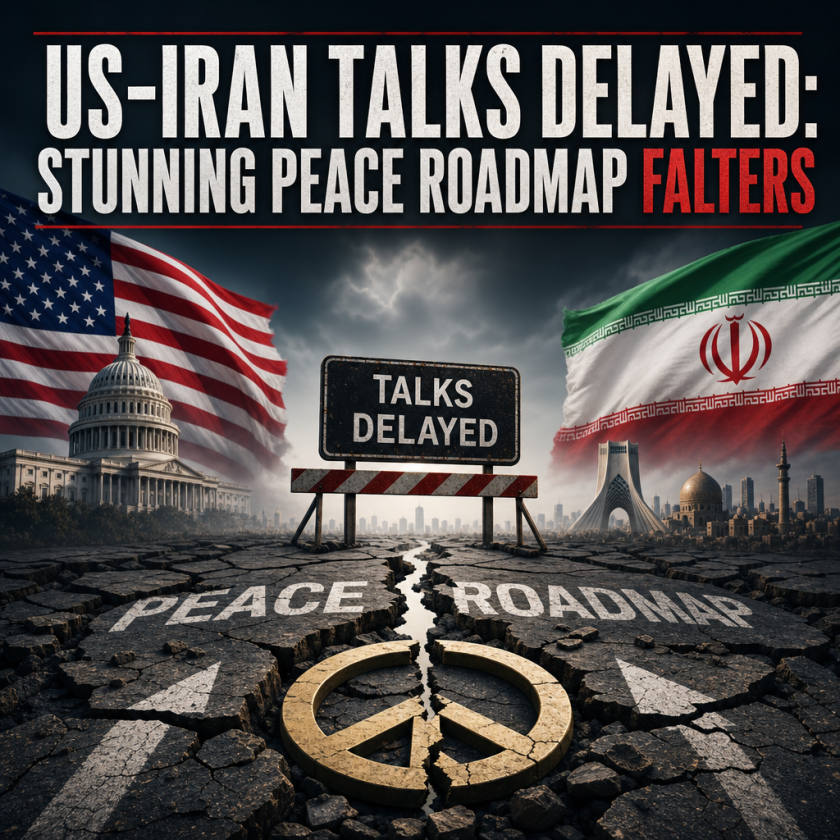 Illustration of US-Iran Talks Delayed: Stunning Peace Roadmap Falters