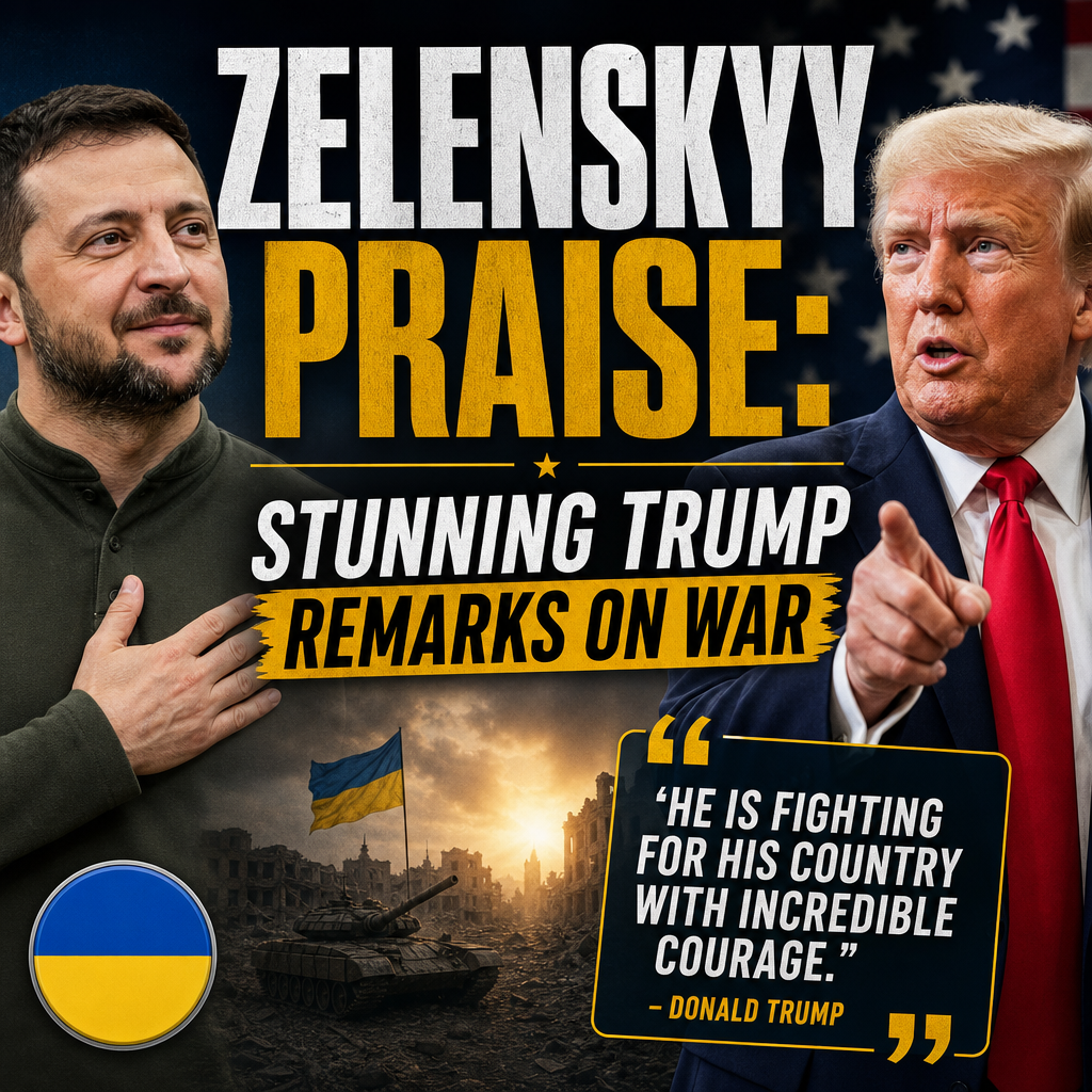 Illustration of Zelenskyy Praise: Stunning Trump Remarks on War