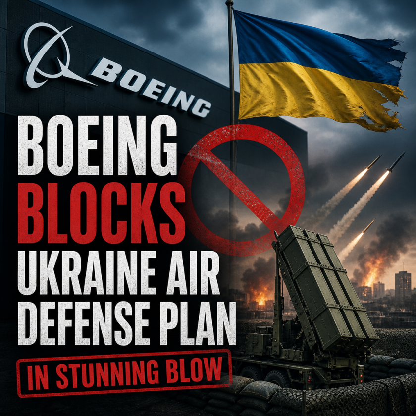 Illustration of Boeing Blocks Ukraine Air Defense Plan in Stunning Blow