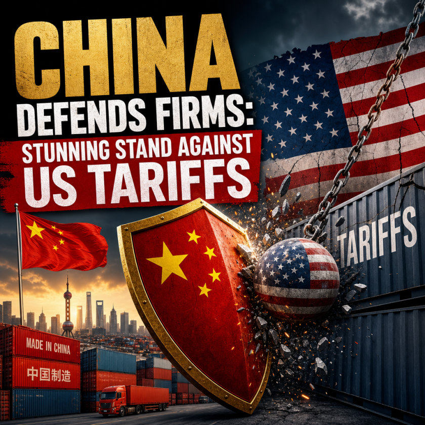 Illustration of China Defends Firms: Stunning Stand Against US Tariffs