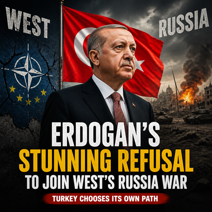Illustration of Erdogan’s Stunning Refusal to Join West’s Russia War