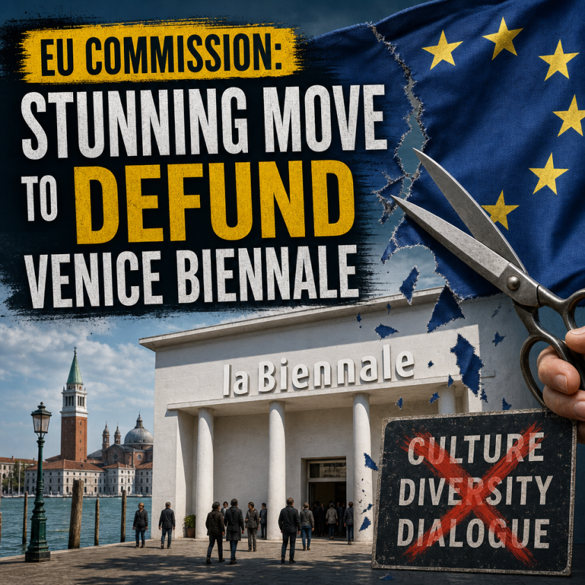 Illustration of EU Commission: Stunning Move to Defund Venice Biennale
