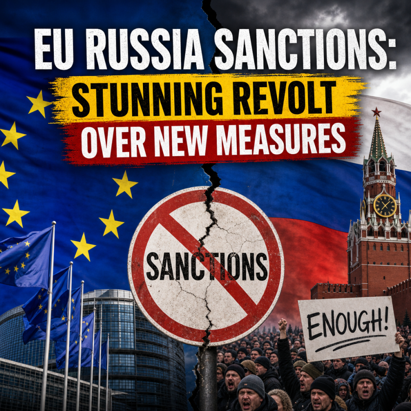 Illustration of EU Russia Sanctions: Stunning Revolt Over New Measures