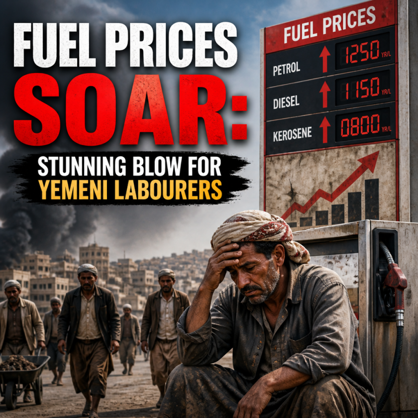 Illustration of Fuel Prices Soar: Stunning Blow for Yemeni Labourers