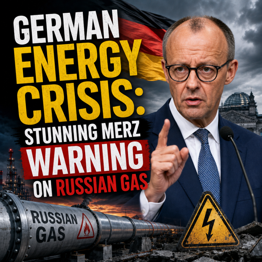 Illustration of German Energy Crisis: Stunning Merz Warning on Russian Gas