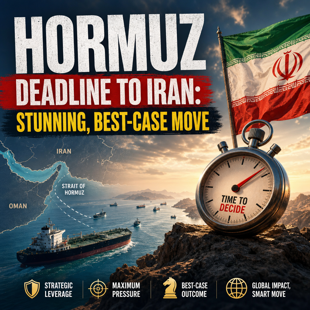 Illustration of Hormuz Deadline to Iran: Stunning, Best-Case Move
