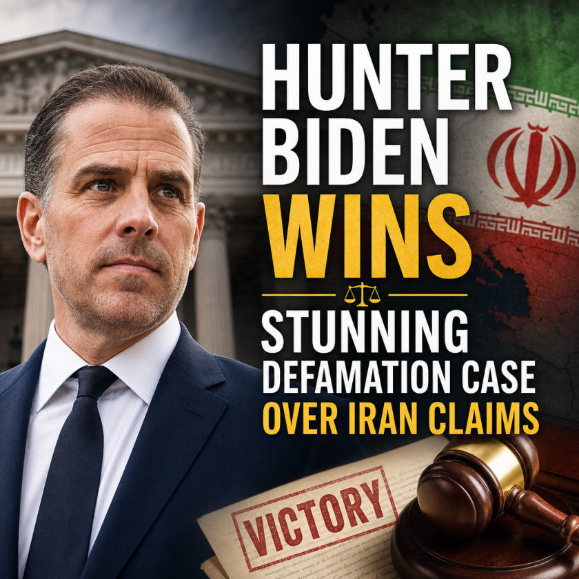 Illustration of Hunter Biden Wins Stunning Defamation Case Over Iran Claims