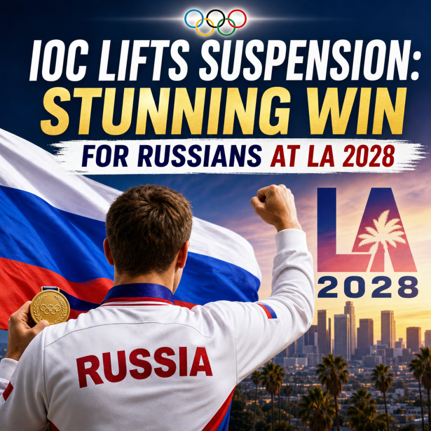 Illustration of IOC Lifts Suspension: Stunning Win for Russians at LA 2028