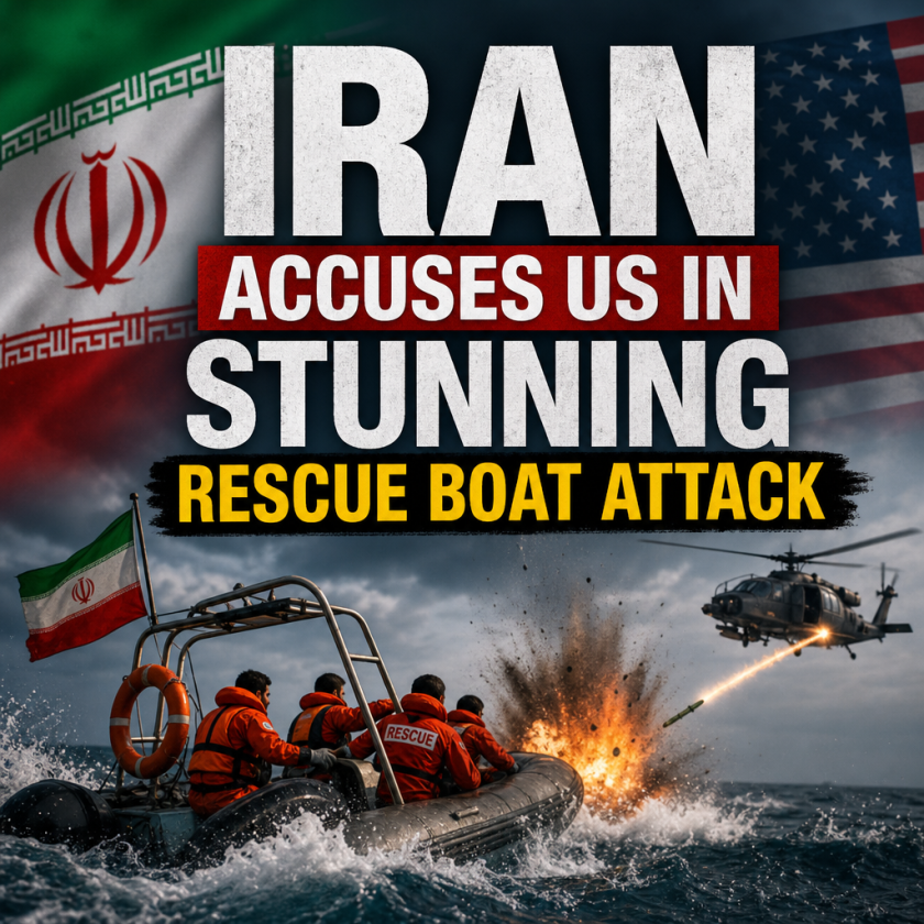 Illustration of Iran Accuses US in Stunning Rescue Boat Attack
