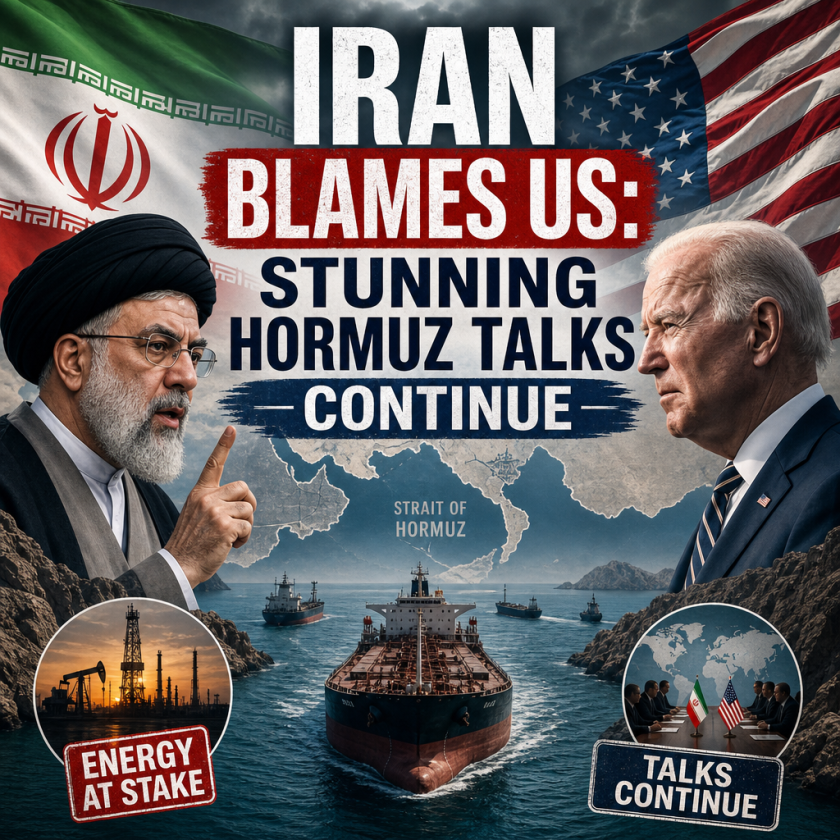 Illustration of Iran Blames US: Stunning Hormuz Talks Continue