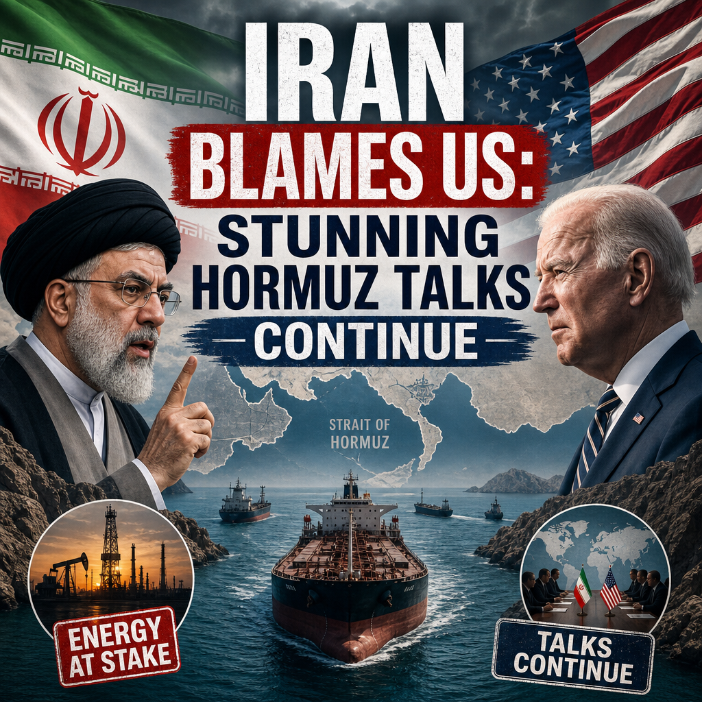 Illustration of Iran Blames US: Stunning Hormuz Talks Continue