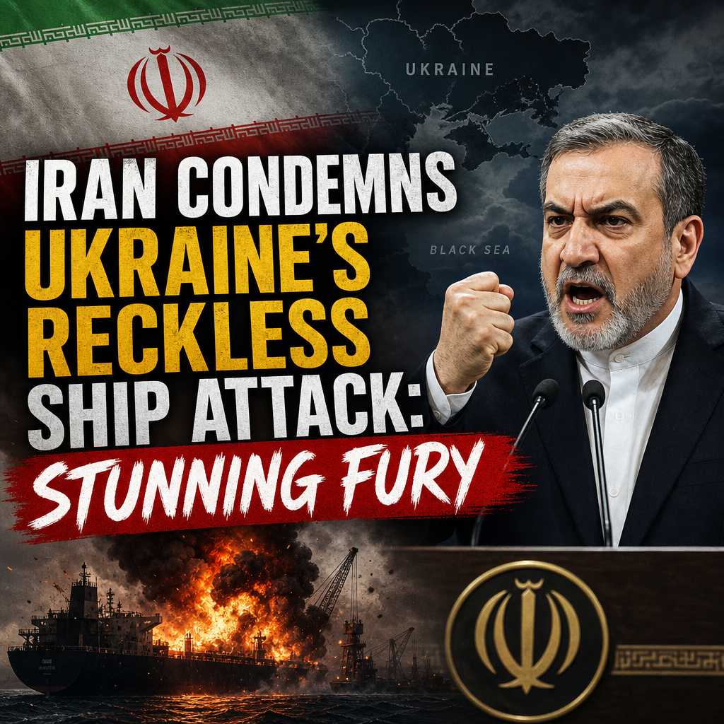 Illustration of Iran Condemns Ukraine’s Reckless Ship Attack: Stunning Fury