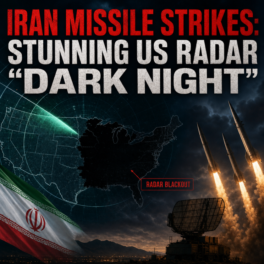 Illustration of Iran Missile Strikes: Stunning US Radar “Dark Night”