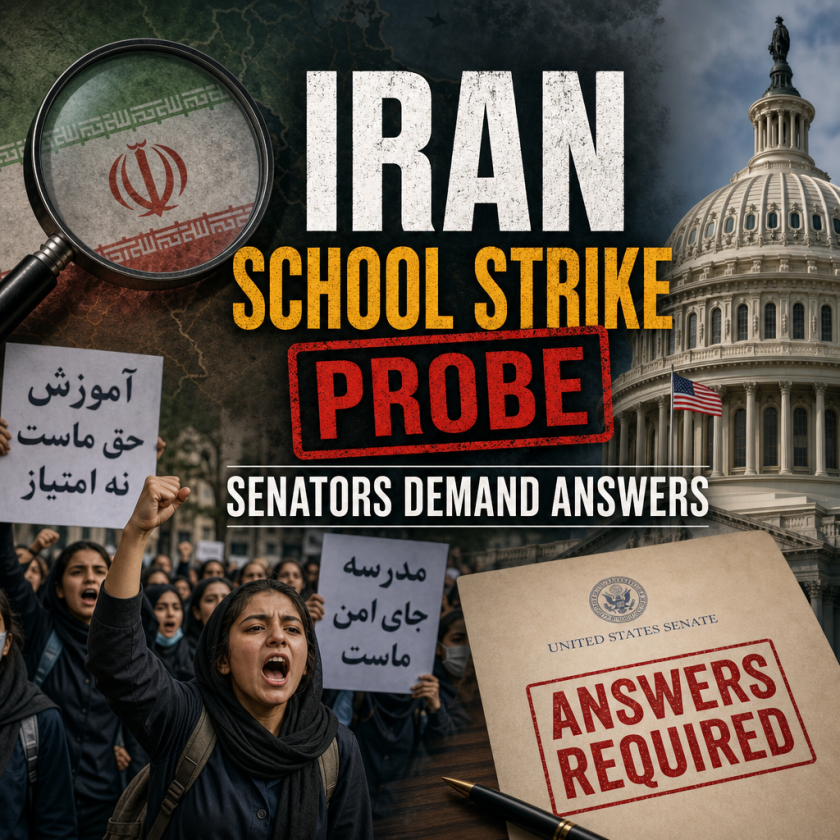 Illustration of Iran School Strike Probe: Senators Demand Answers