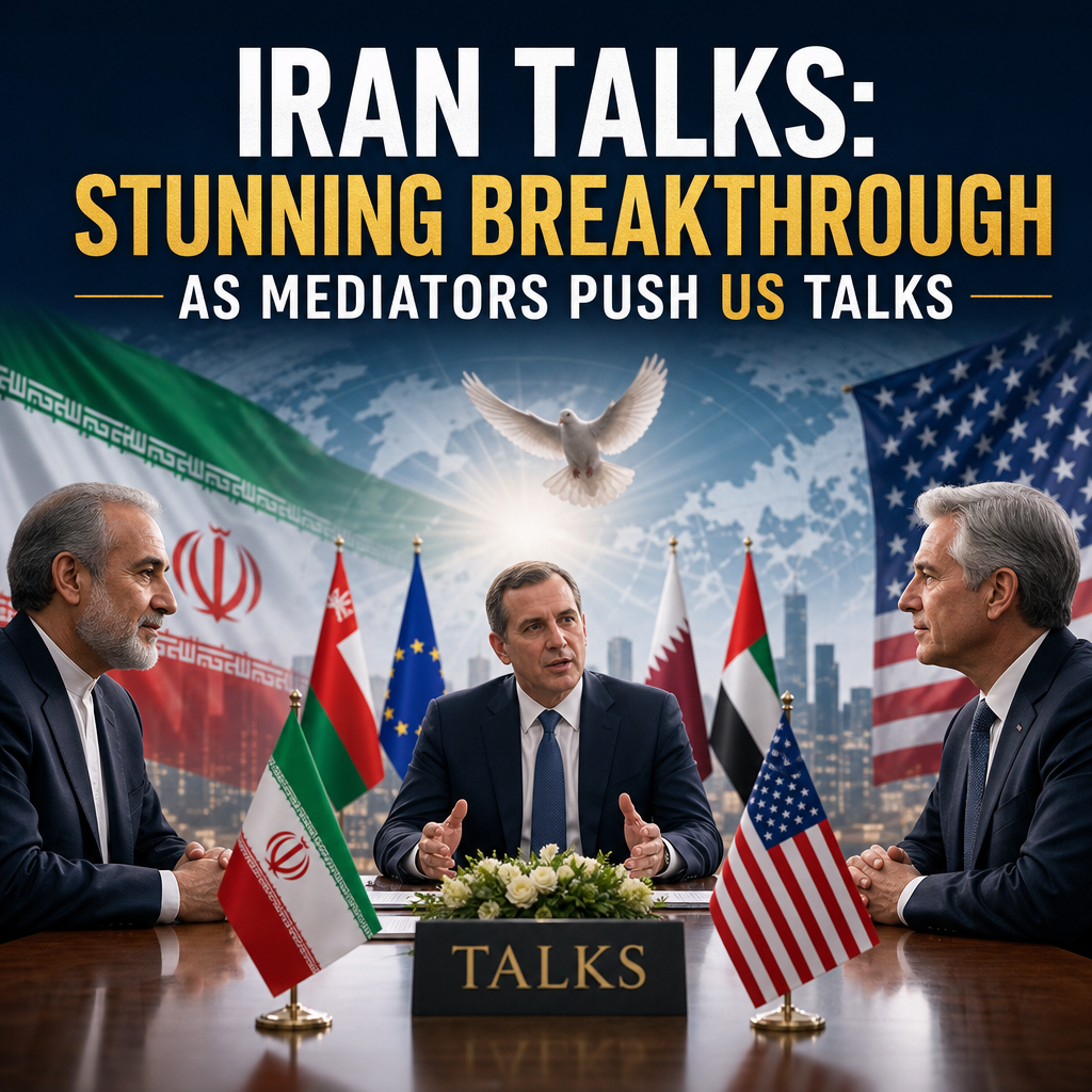 Illustration of Iran Talks: Stunning Breakthrough as Mediators Push US Talks