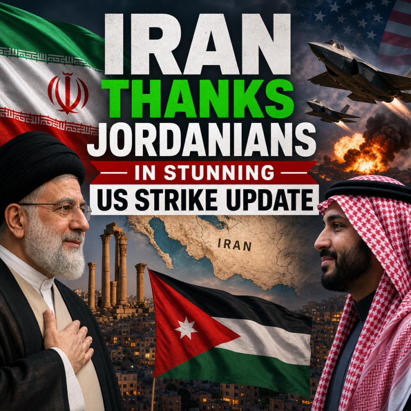 Illustration of Iran Thanks Jordanians in Stunning US Strike Update