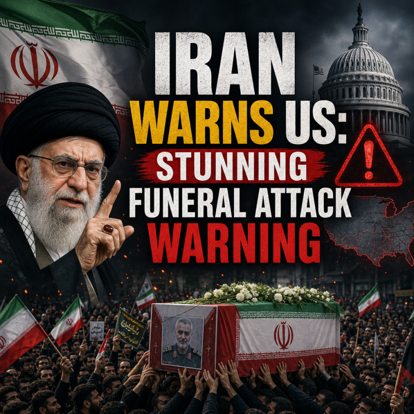 Illustration of Iran Warns US: Stunning Funeral Attack Warning