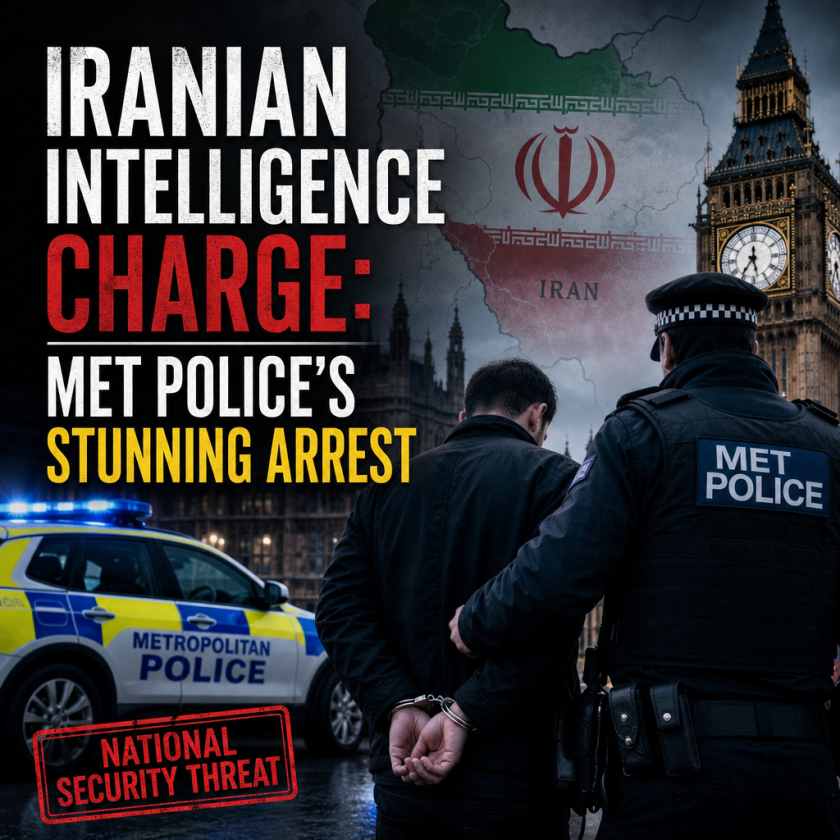 Illustration of Iranian Intelligence Charge: Met Police’s Stunning Arrest