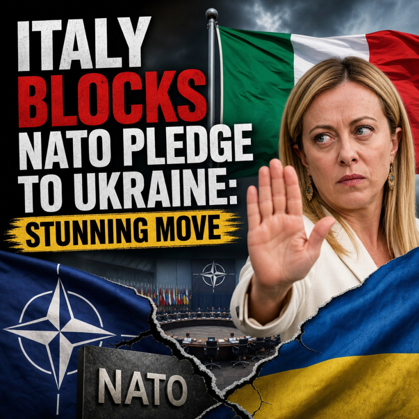 Illustration of Italy Blocks NATO Pledge to Ukraine: Stunning Move