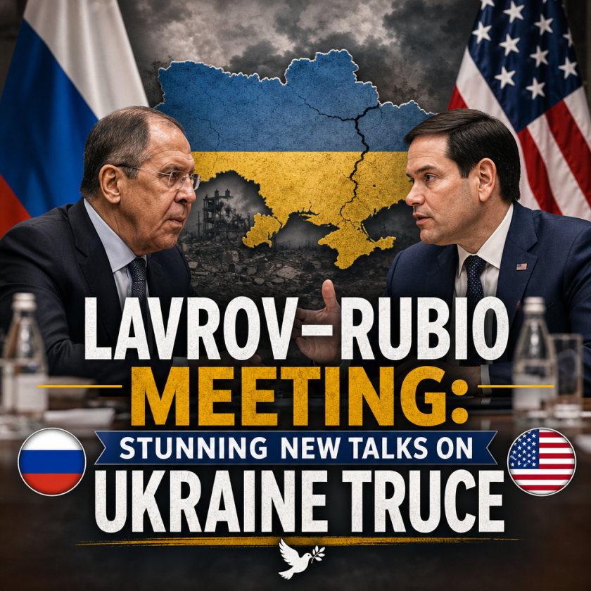 Illustration of Lavrov-Rubio Meeting: Stunning New Talks on Ukraine Truce