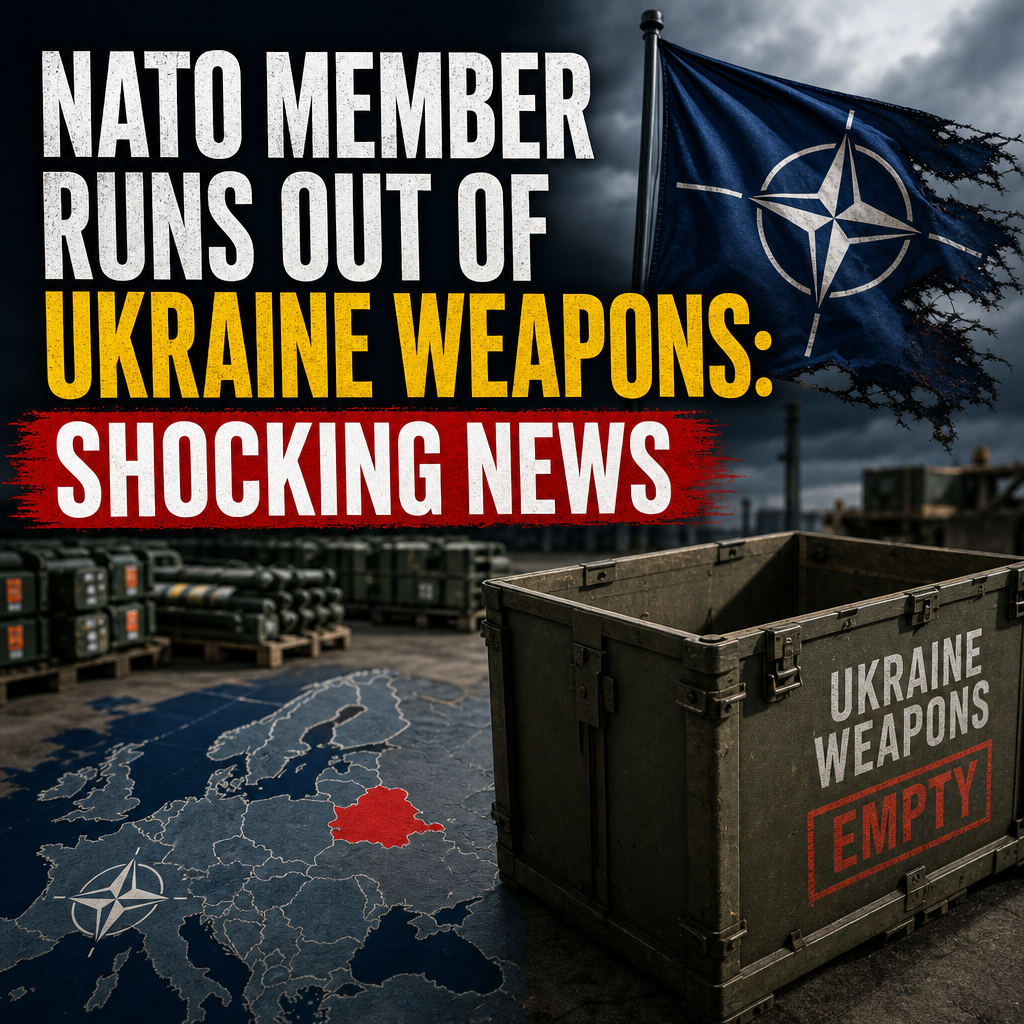 Illustration of NATO Member Runs Out of Ukraine Weapons: Shocking News