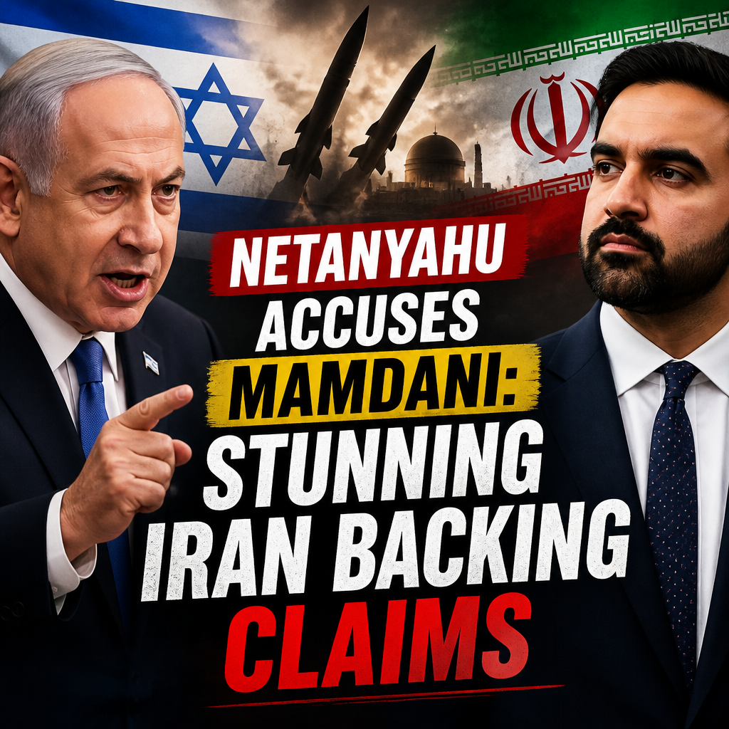 Illustration of Netanyahu Accuses Mamdani: Stunning Iran Backing Claims