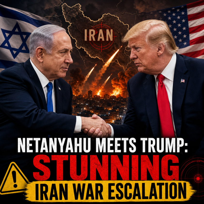 Illustration of Netanyahu Meets Trump: Stunning Iran War Escalation