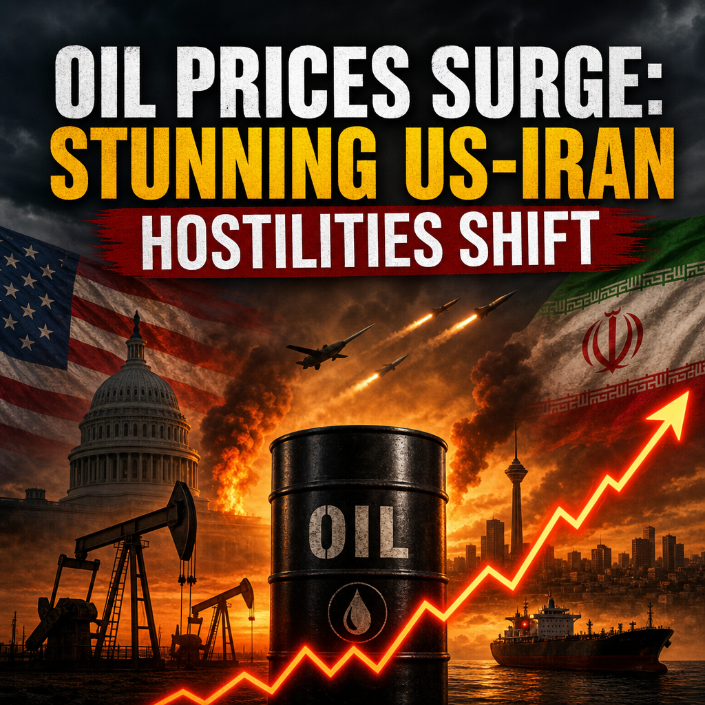 Illustration of Oil Prices Surge: Stunning US-Iran Hostilities Shift