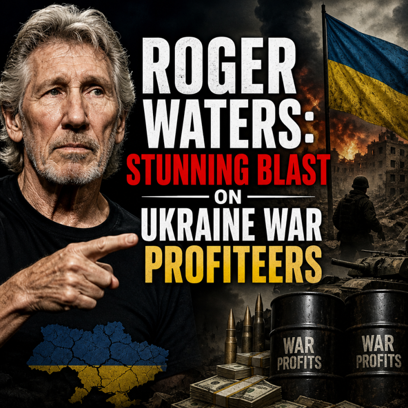 Illustration of Roger Waters: Stunning Blast on Ukraine War Profiteers