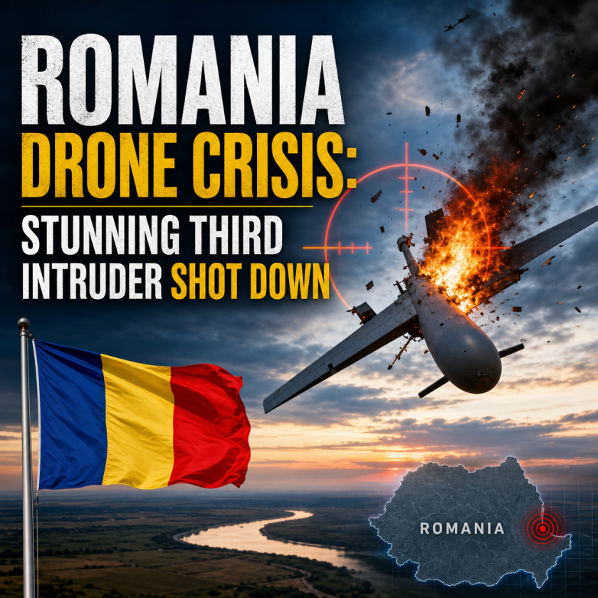 Illustration of Romania Drone Crisis: Stunning Third Intruder Shot Down