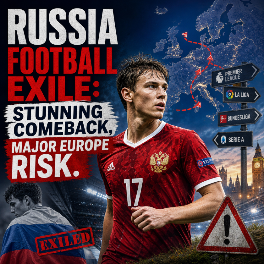 Illustration of Russia Football Exile: Stunning Comeback, Major Europe Risk