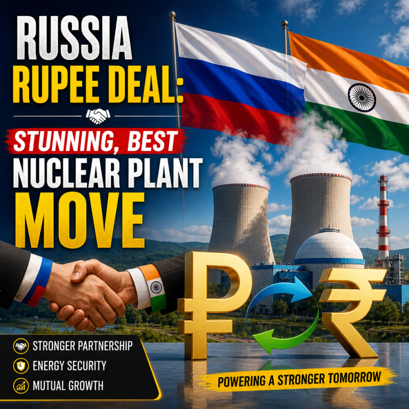 Illustration of Russia Rupee Deal: Stunning, Best Nuclear Plant Move