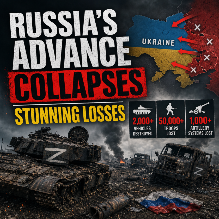Illustration of Russia’s Advance Collapses in Ukraine: Stunning Losses