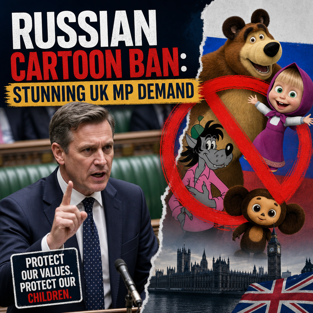 Illustration of Russian Cartoon Ban: Stunning UK MP Demand