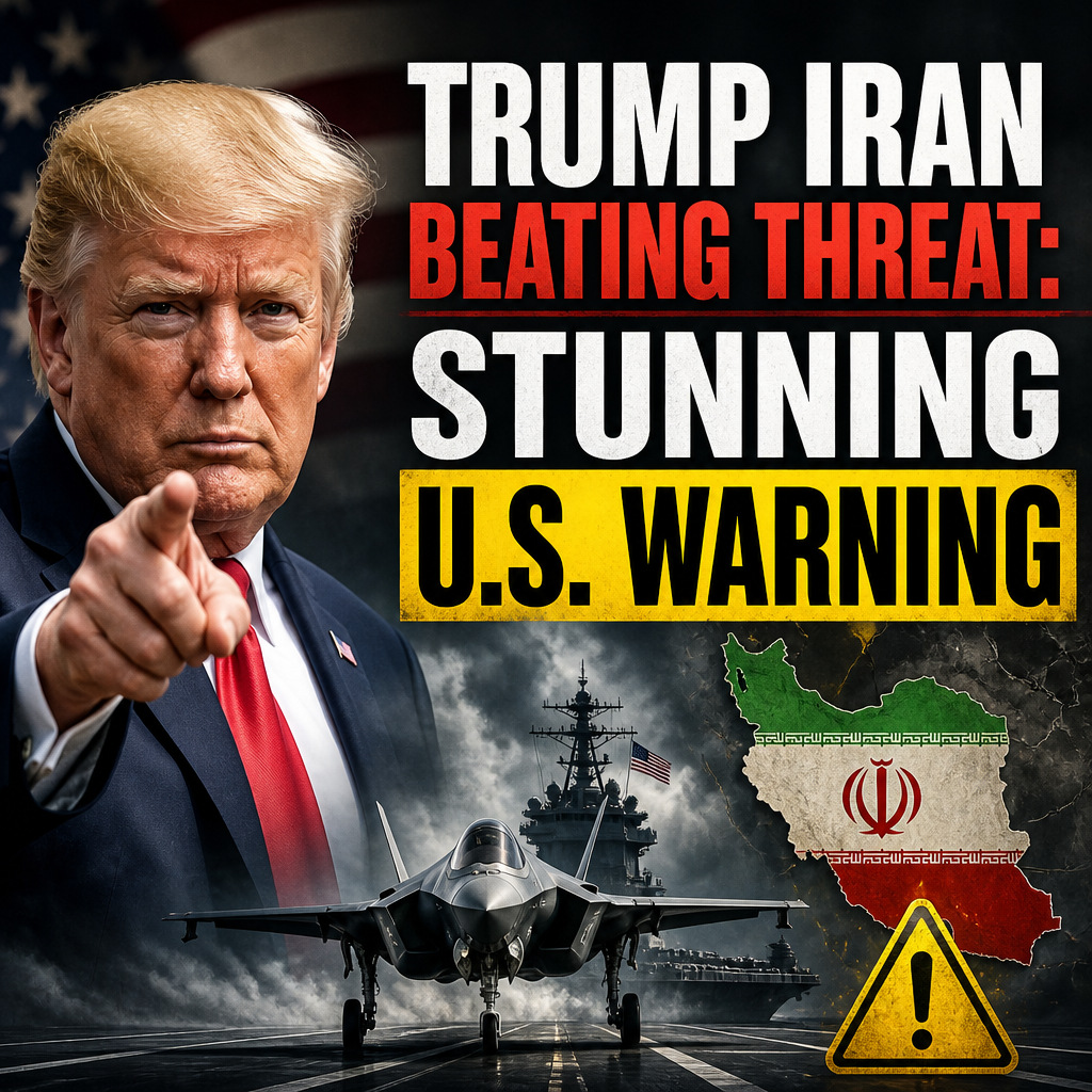 Illustration of Trump Iran Beating Threat: Stunning U.S. Warning