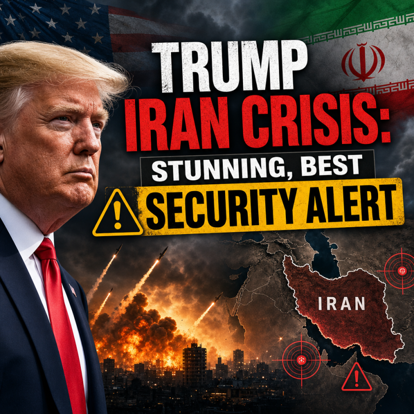 Illustration of Trump Iran Crisis: Stunning, Best Security Alert