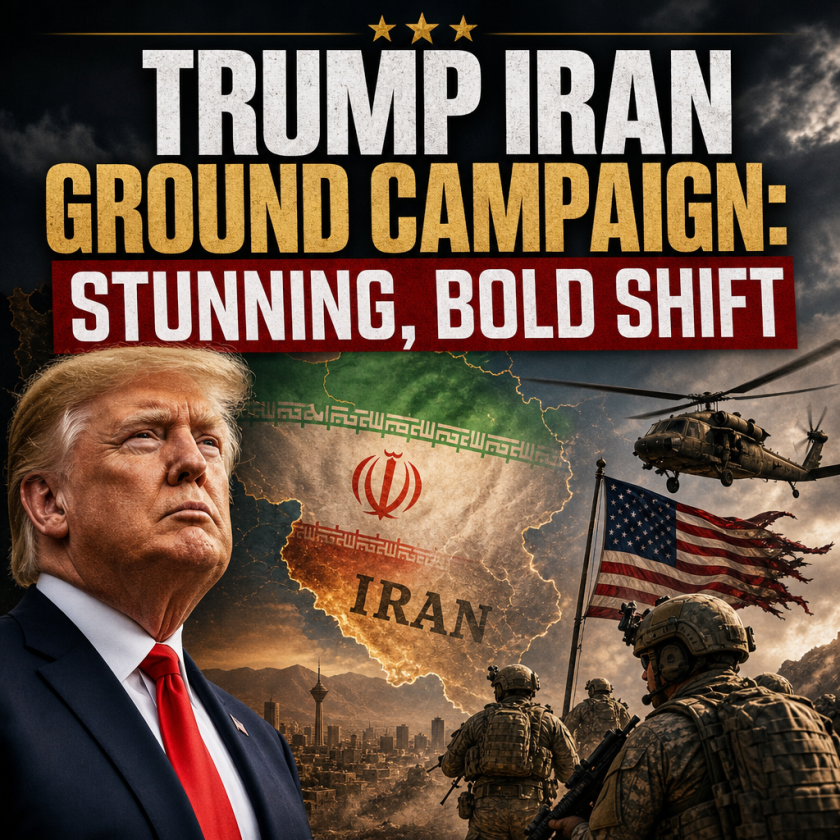 Illustration of Trump Iran Ground Campaign: Stunning, Bold Shift