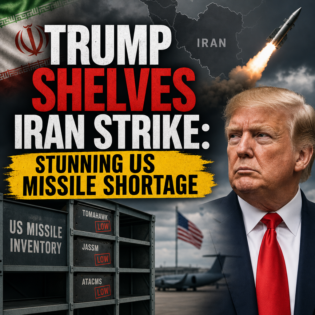 Illustration of Trump Shelves Iran Strike: Stunning US Missile Shortage