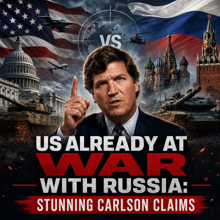 Illustration of US Already at War with Russia: Stunning Carlson Claims