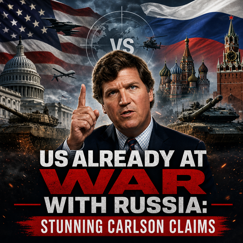 Illustration of US Already at War with Russia: Stunning Carlson Claims